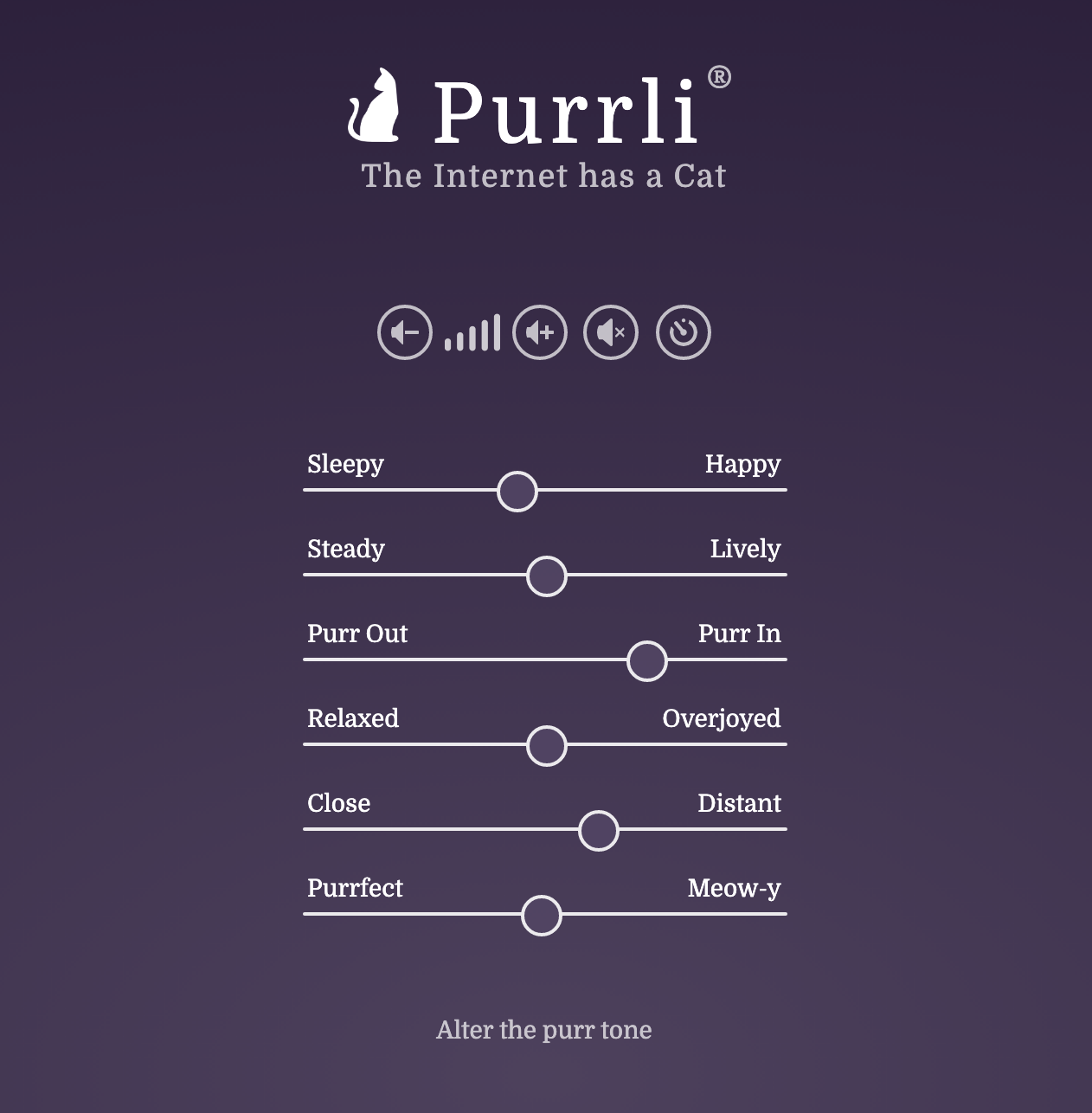 Purrli - 在线听猫咪打呼噜声